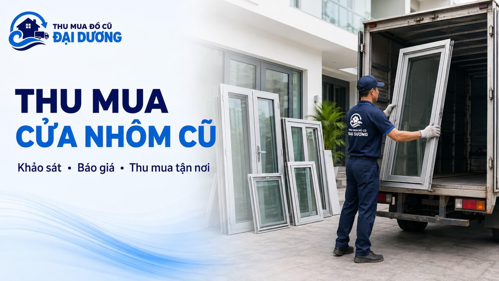 Dịch vụ thu mua cửa nhôm cũ tận nơi